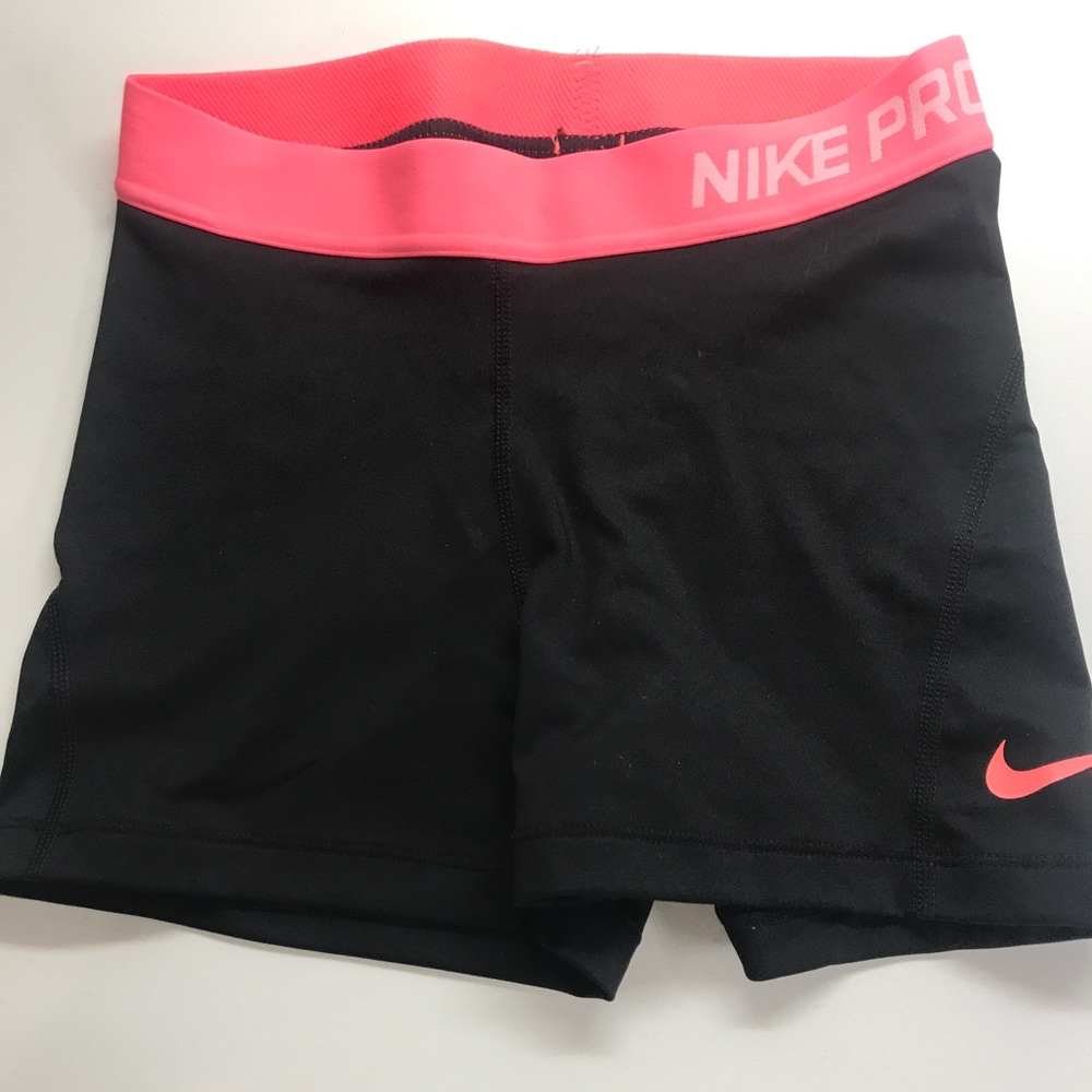 Nike Pro Dri-Fit spandex- neon coral band SMALL